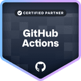 バッジ：GitHub Actions